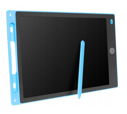 Tableta Grafica XL pentru Desen si Scris idealSTORE, Dimensiuni 17.2 x 0.6 x 25 cm, Ecran de 10 inch, Incurajeaza jocul creativ prin diversificare, Negru-Albastru