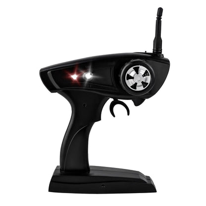 Masinuta cu Telecomanda si Suspensii OFFROAD Racing SPORT, Dimensiune 35 x 22 x 14 cm, Scara 1:16, Reglarea directiei rotilor, 4 amortizoare si un motor puternic permit depasirea pantei pana la 45, Viteza maxima 30 km/h, Negru-Portocaliu