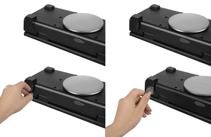 Aparat de Vidat si Sigilat Alimente idealSTORE, Include 9 Role cu Folie, 5 Saci de Depozitare, Cantar Incorporat, Putere 120W, Nivel de Vidare -80kPa, Latime 36 cm, Putere Vidare Reglabila, Buton pentru Vidarea Produselor Umede sau Uscate, Operare simpla