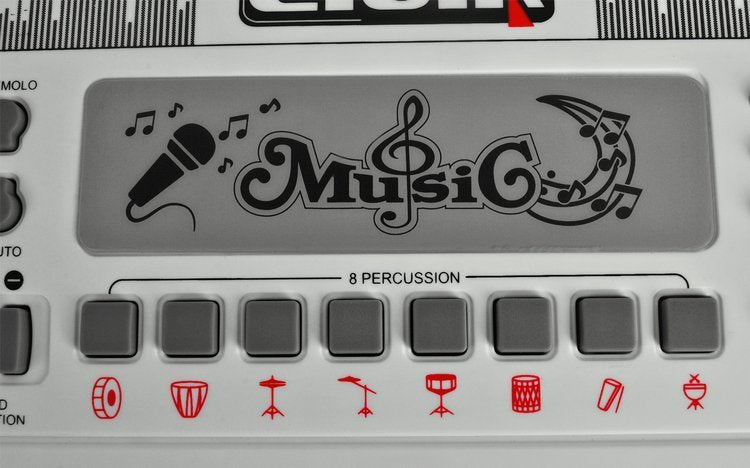 Orga electronica pentru Copii, 54 clape, cu microfon si 10 melodii demo, 8 sunete tambur