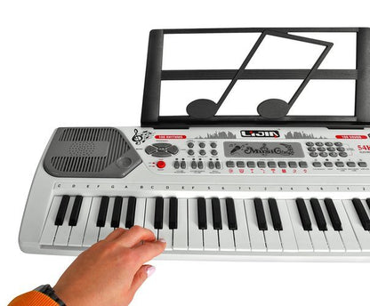 Orga electronica pentru Copii, 54 clape, cu microfon si 10 melodii demo, 8 sunete tambur