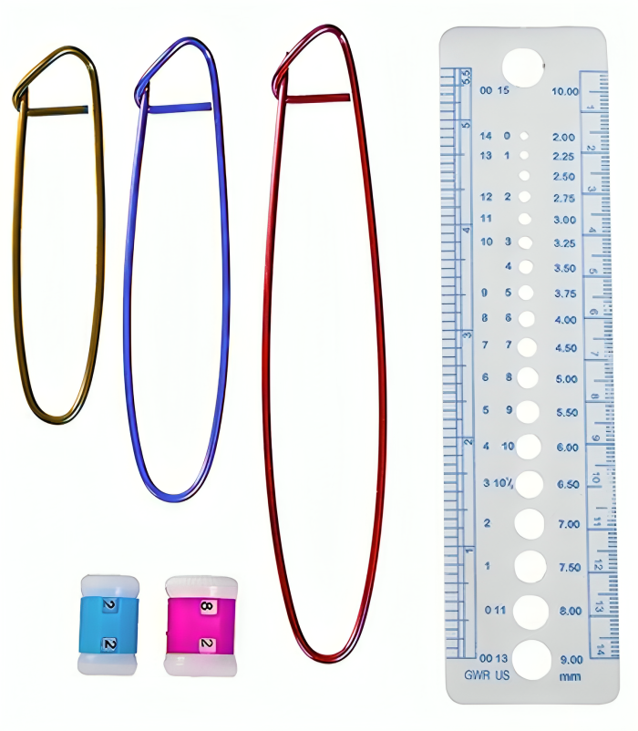 Set de Crosetat idealSTORE, Include 50 de Articole, Dimensiuni Crosetat 0,6-6,5 mm, Husa din Piele ecologica pentru transport, Perfect pentru persoanele care croseteaza