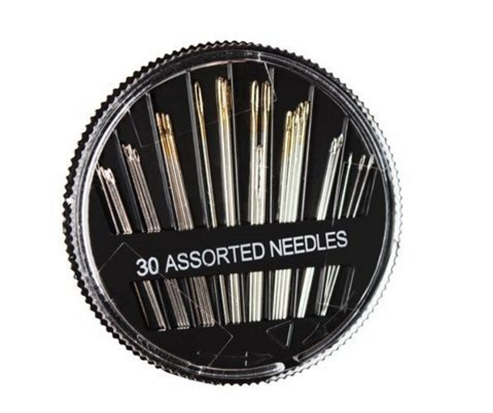 Kit de cusut Little Tailor IdealStore, cu ace, papiote, foarfece si alte accesorii Dimensiune 12,5 x 12 x 3,5 cm, 70 piese, Negru