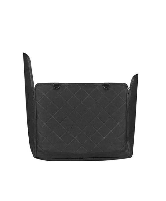 Husa auto idealSTORE profesionala de protectie animale, Dimensiuni 128 x 138 cm, Usor de curatat, Impermeabil, Material cauciuc antiderapant, Ajuta la mentinerea scaunelor curate, Culoare Negru