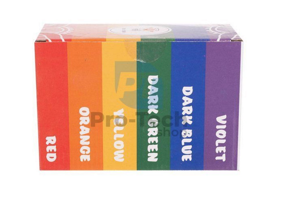 Set 6 Pungi Pudra Colorata Holi idealSTORE, Rosu, Portocaliu, Galben, Verde, Albastru, Violet, Format din Ingrediente Naturale si Inofensive, Sigure, Nu provoaca Iritatii, Alergii, Ideal pentru Zile de Nastere, Festivaluri si Evenimente