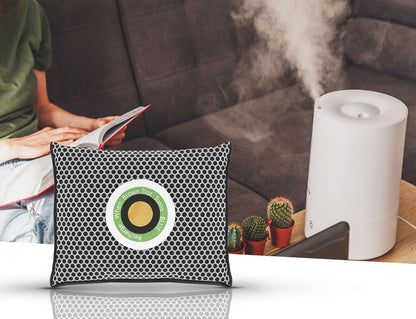 Dezumidificator Auto idealSTORE, Dimensiuni 20 x 4 x 15 cm, Material Silicagel, Retine umezeala ca un magnet, Indicator de Umiditate, Perfect pentru Masina, Dulap, Barca si oriunde este aerul umed