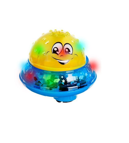 Jucarie de baie WATER FOUNTAIN, Dimensiuni 13 x 10 cm, Ofera distractie in baie, cu sunete si jocuri de lumini, Creeaza o aura unica in timp ce face baie, Poate fi folosit si ca lampa de noapte