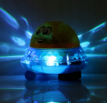 Jucarie de baie WATER FOUNTAIN, Dimensiuni 13 x 10 cm, Ofera distractie in baie, cu sunete si jocuri de lumini, Creeaza o aura unica in timp ce face baie, Poate fi folosit si ca lampa de noapte