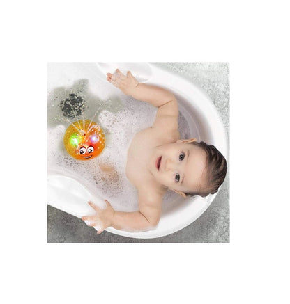 Jucarie de baie WATER FOUNTAIN, Dimensiuni 13 x 10 cm, Ofera distractie in baie, cu sunete si jocuri de lumini, Creeaza o aura unica in timp ce face baie, Poate fi folosit si ca lampa de noapte