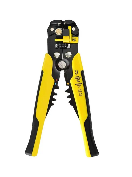 Cleste Multifunctional 5 in 1 Dezizolare si Sertizare idealSTORE, Decopertare, Sertizare, Taiere, Buton de Reglare, Opritor de Lungime Reglabila, Rezistenta mare la Socuri, Forta de Tractiune, Tampon Antiderapant