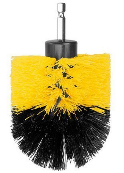 Set 4 Perii de Curatat cu Adaptor pentru Bormasina-Autofiletanta, Rigiditate Medie, Material Durabil, Curata Perfect Gresia, Chiuvetele, Cabina de Dus si Toaletele