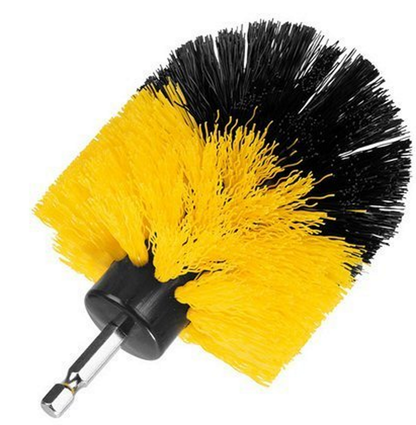 Set 4 Perii de Curatat cu Adaptor pentru Bormasina-Autofiletanta, Rigiditate Medie, Material Durabil, Curata Perfect Gresia, Chiuvetele, Cabina de Dus si Toaletele