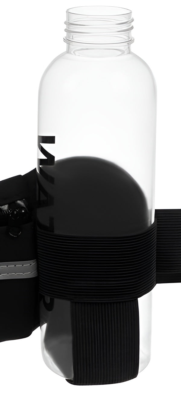 Borseta impermeabila reflectorizanta Perfect Running IdealStore, Dimensiune ajustabila 70-130 cm, Suport sticla, orificiu pentru casti, Potrivita pentru alergare sau drumetii, Material durabil