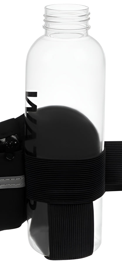 Borseta impermeabila reflectorizanta Perfect Running IdealStore, Dimensiune ajustabila 70-130 cm, Suport sticla, orificiu pentru casti, Potrivita pentru alergare sau drumetii, Material durabil