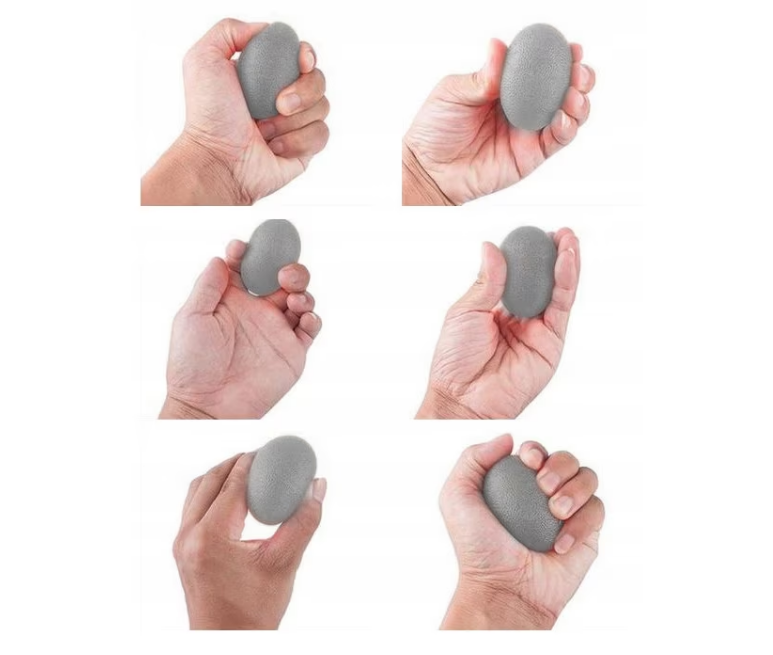 Set 9 Benzi exercitii de Mana/Incheietura idealSTORE, Include 3 Benzi de Cauciuc pentru degete, 3 Bile de Antrenament si 3 Inele, Sac inclus pentru transport