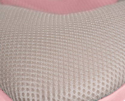 Cadita pliabila cu termometru incorporat si perna idealSTORE, Dimensiuni 83 x 50 x 20 cm, Material PP/TPE, Pliere rapida, Usor de utilizat, Picioare antiderapante, Varsta 0-3 ani, Structura Solida, Culoare, Roz