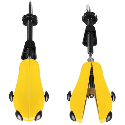 San pentru Largit si Alungit Incaltaminte idealSTORE, Marime L 40-47, Material Plastic-Metal, ABS, Forma Ergonomica, Rezista la Apa, Galben-Negru