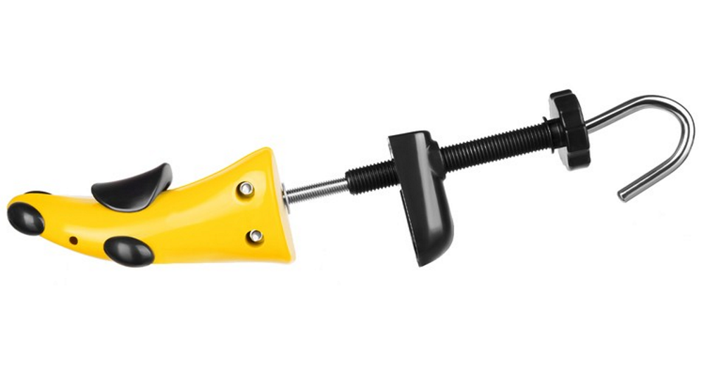 San pentru Largit si Alungit Incaltaminte idealSTORE, Marime L 40-47, Material Plastic-Metal, ABS, Forma Ergonomica, Rezista la Apa, Galben-Negru