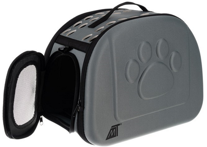 Geanta Transport Animale Viktoria Luxury idealSTORE, Dimensiuni 43 x 32 x 27, Include maner si curea de umar, Material spuma EVA, Ventilat, Sarcina maxima 6 Kg