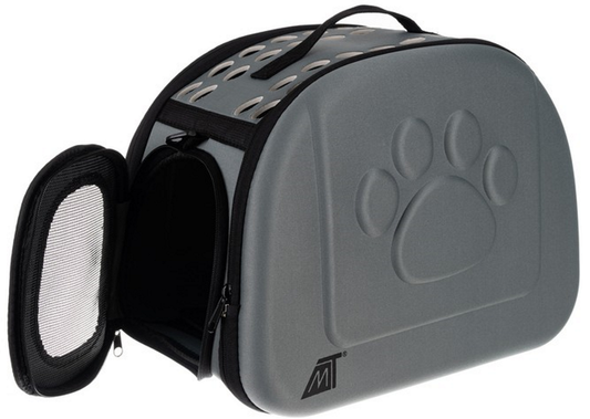 Geanta Transport Animale Viktoria Luxury idealSTORE, Dimensiuni 43 x 32 x 27, Include maner si curea de umar, Material spuma EVA, Ventilat, Sarcina maxima 6 Kg