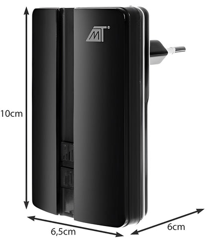 Sonerie Profesionala Wireless Fara Fir Optimo Smart idealSTORE, Raza Actiune 150 m, Rezistenta la Apa, Control al Volumului pe 3 Nivele, 51 de sunete Polifonice, Volum 90 dB, Culoare Negru