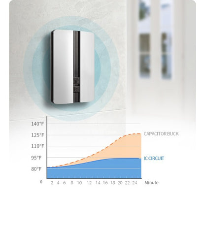 Sonerie Profesionala Wireless Fara Fir Optimo Smart idealSTORE, Raza Actiune 150 m, Rezistenta la Apa, Control al Volumului pe 3 Nivele, 51 de sunete Polifonice, Volum 90 dB, Culoare Negru