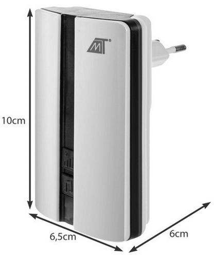 Sonerie Profesionala Wireless Fara Fir Optimo Smart idealSTORE, Raza Actiune 150 m, Rezistenta la Apa, Control al Volumului pe 3 Nivele, 51 de sunete Polifonice, Volum 90 dB, Culoare Alb