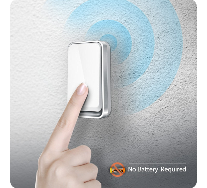 Sonerie Profesionala Wireless Fara Fir Optimo Smart idealSTORE, Raza Actiune 150 m, Rezistenta la Apa, Control al Volumului pe 3 Nivele, 51 de sunete Polifonice, Volum 90 dB, Culoare Alb