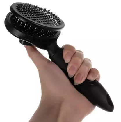 Perie pentru curatarea si ingrijirea parului de animale, Prezinta un maner ergonomic si antiderapant, Buton pentru indepartarea parului de pe ace, Ideal pentru cabinete veterinare, saloane de ingrijire sau casa