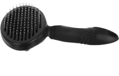 Perie pentru curatarea si ingrijirea parului de animale, Prezinta un maner ergonomic si antiderapant, Buton pentru indepartarea parului de pe ace, Ideal pentru cabinete veterinare, saloane de ingrijire sau casa