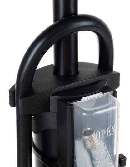 Pompa de Podea cu Manometru idealSTORE Include 3 Capete Compatibile cu Diverse Supape, Metal-Plastic, 16 BAR/230 PSI, Ideala Pentru Bicicleta, Masina sau Saltele