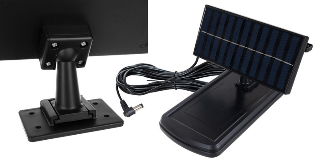 Lampa Solara Stradala cu Panou Exterior idealSTORE, Include 120 LED COB, Senzor de Miscare, Panou Solar Incorporat, 4 Moduri de Operare, Putere 36 W, Unghi de Iluminat 120 , IP 67, Brat de Montare Inclus, Reglaj Vertical-Orizontal