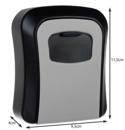 Cutie Metalica Interior-Exterior Pentru Chei cu Cifru idealSTORE, Regim Hotelier, Montare Usoara pe Perete, Waterproof, Securizat cu un Cod din 4 cifre, Fabricat din Otel, Blocare Programabila