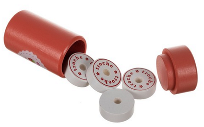 Trusa Medicala din lemn Dentist Doctor Panda idealSTORE Include o Valiza din Lemn Natural Numeroase Accesorii Dentare, Mulaj Dentar, Termometru, Stetoscop, Oglinda, Penseta, Cleste, Dalta, Un Joc Creativ Si Distractiv