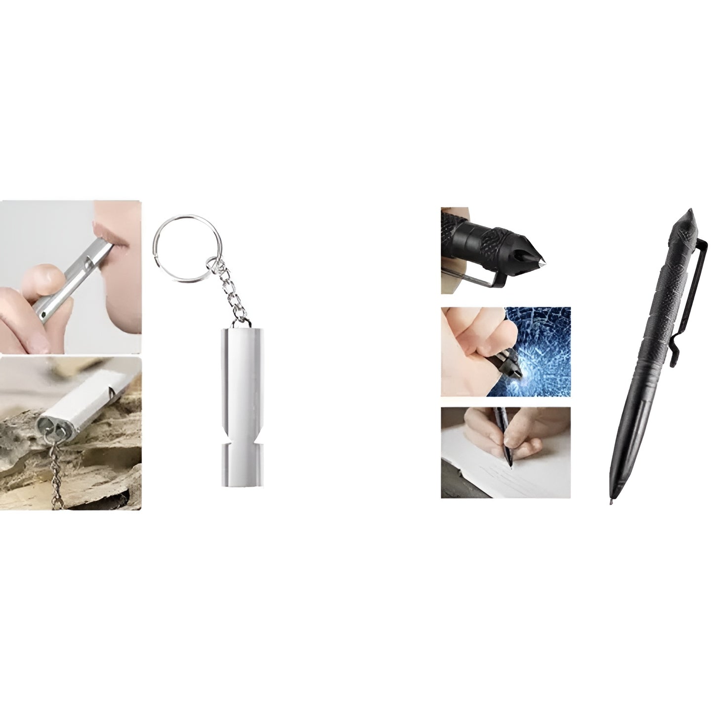 Kit de supravietuire Survival Star IdealStore, Contine 32 de elemente, Husa de depozitare este impermeabila de dimensiune potrivita, Perfect pentru excursii, pescuit, vanatoare sau aventurari pe munte