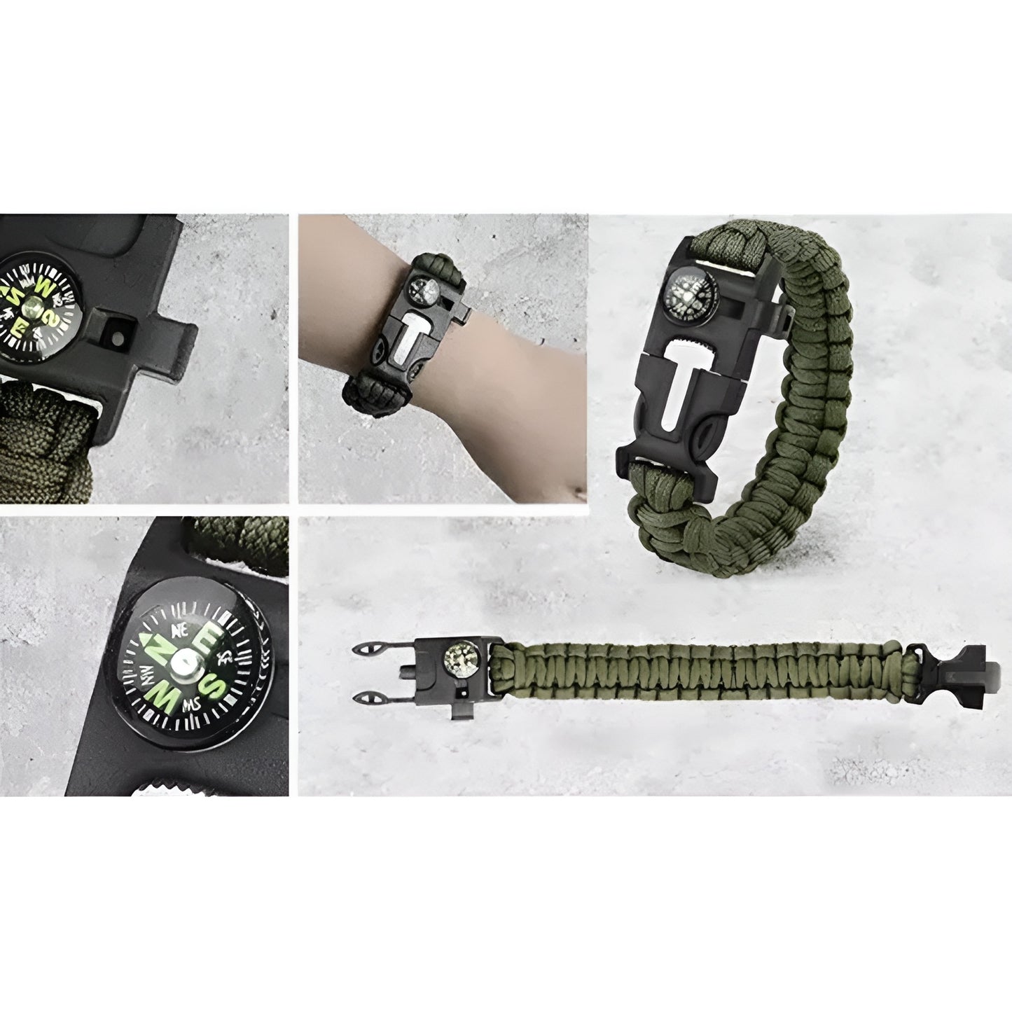 Kit de supravietuire Survival Star IdealStore, Contine 32 de elemente, Husa de depozitare este impermeabila de dimensiune potrivita, Perfect pentru excursii, pescuit, vanatoare sau aventurari pe munte