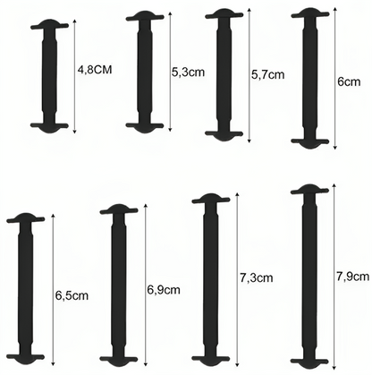 Set Sireturi de Silicon idealSTORE, Include 16 Sireturi de inalta calitate, Elastice si Rezistente, Ajuta la economisirea timpului, Utilizare Universala