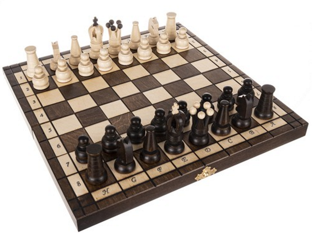 Joc Sah si Table din Lemn Natural idealSTORE, Dimensiuni 31 x 31 x 2 cm, Durabil Elegant, Antreneaza Capacitatea Gandirii Logice, Sporeste Divertismentul Intelectual