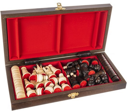 Joc Sah si Table din Lemn Natural idealSTORE, Dimensiuni 31 x 31 x 2 cm, Durabil Elegant, Antreneaza Capacitatea Gandirii Logice, Sporeste Divertismentul Intelectual