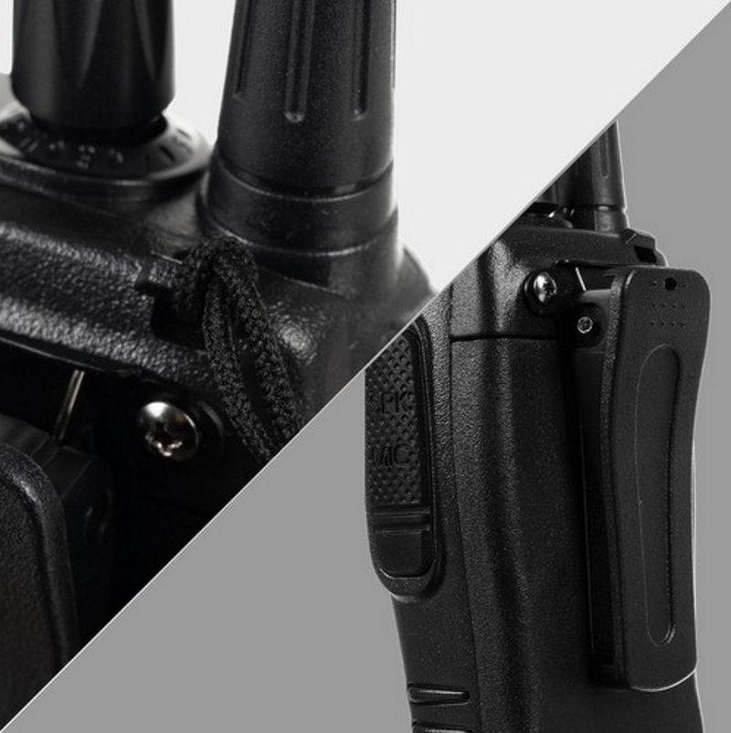 Set 2 Statii Profesionale Portabile idealSTORE Walkie Talkie, Actiune Pana la 5 km, Include 16 Canale Programte in PMR, 2 Setu-uri de Casti, 2 Statii de Incarcare, Echipata cu Butoane pentru reglarea volumului si indicarea Canalului, Frecventa 400-470MHz