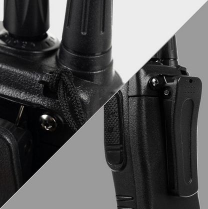 Set 2 Statii Profesionale Portabile idealSTORE Walkie Talkie, Actiune Pana la 5 km, Include 16 Canale Programte in PMR, 2 Setu-uri de Casti, 2 Statii de Incarcare, Echipata cu Butoane pentru reglarea volumului si indicarea Canalului, Frecventa 400-470MHz