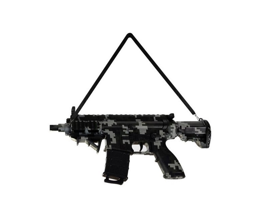 Mitraliera Automata de Jucarie Military Police idealSTORE, Include incarcator stil grenada cu 800 bile din gel, Ochelari, Amortizor, Raza de Actiune 15 m, Baterie 500 mAh Incarcare USB, Centura de Prindere