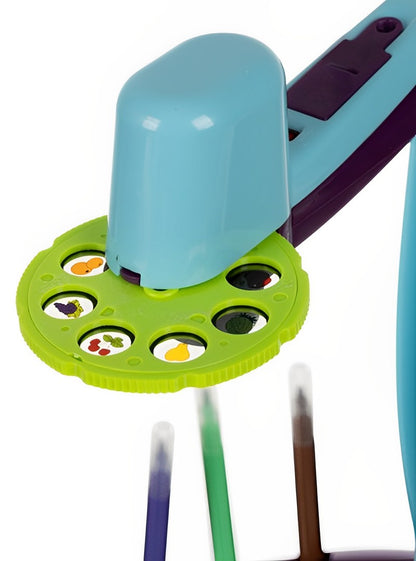 Proiector Educativ pentru Desen Drawing Book idealSTORE Include 24 de Imagini, 6 Markere, 3 Dispozitive pentru Proiector, Tampon de Pictura, Dezvolta Abilitati Manuale