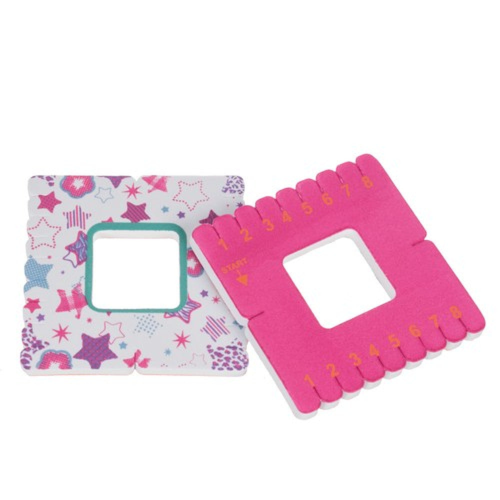 Set de Fabricare a Bratarilor, Include 9 Bobine de Ata in Culori Diferite, Contine 2 Discuri pentru Impletit, 2 Ate pentru Margele, 2 Borcane cu Margele, Materialele sunt Confortabile