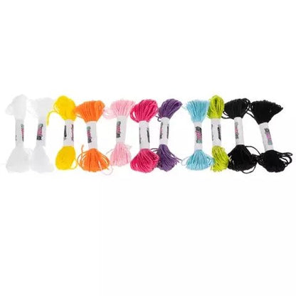 Set de Fabricare a Bratarilor, Include 9 Bobine de Ata in Culori Diferite, Contine 2 Discuri pentru Impletit, 2 Ate pentru Margele, 2 Borcane cu Margele, Materialele sunt Confortabile