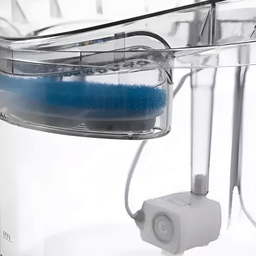 Adapator si Fantana pentru Animale 2in1 IdealStore, Dimensiune 16,5 x 22 cm, Capacitate 2l, Filtru cu 3 Straturi, Curatare Usoara, Transparent