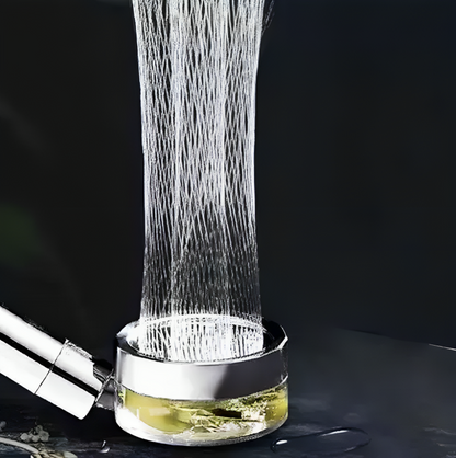 Cap de Dus Turbo Rotativ cu elice idealSTORE, Comutator ON/OFF, G1/2, Ajuta la filtrarea apei, Materia ABS, Include o duza rotativa 360, Simplu de utilizat