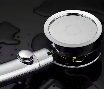 Cap de Dus Turbo Rotativ cu elice idealSTORE, Comutator ON/OFF, G1/2, Ajuta la filtrarea apei, Materia ABS, Include o duza rotativa 360, Simplu de utilizat