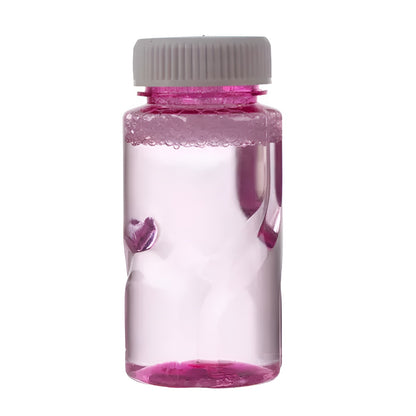 Pistol cu baloane de sapun BUBBLE SOAP IdealStore, Capacitate suport lichid 150ml, Are 48 de gauri pentru bule, Contine un recipient cu lichid, Iluminare LED, Incarcare prin cablu USB