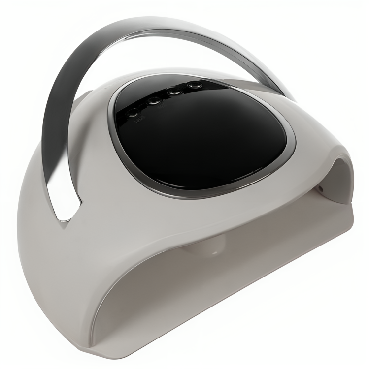 Lampa Unghii UV Profesionala idealSTORE, Functie LOW HEAT, Senzor de miscari, Putere 72W, Tehnologie LED dubla + Intarire, Include 48 de Led-uri, Baza Detasabila, Maner pentru Transport